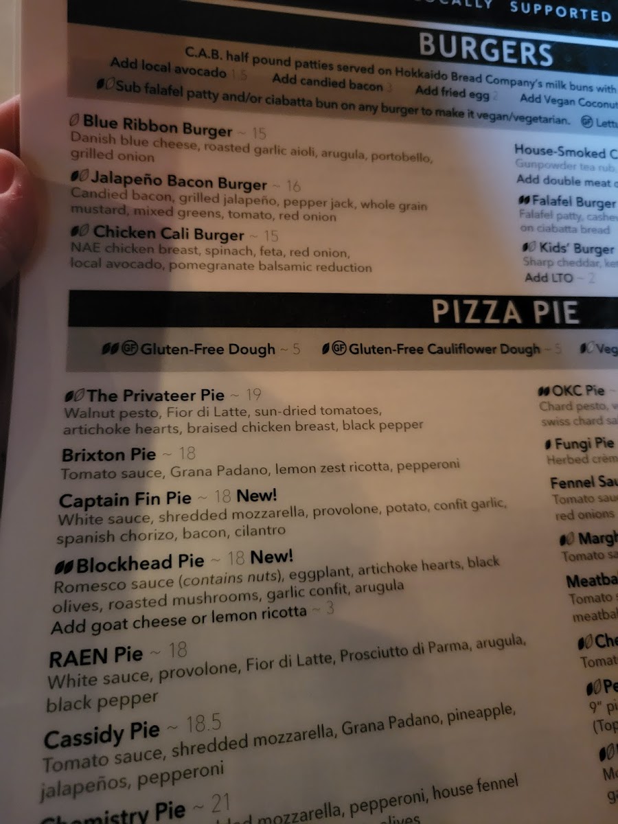 Menu The Privateer Coal Fire Pizza-10